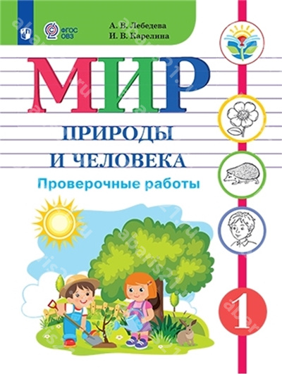 Лебедева Мир природы и человека. 1 Класс. Проверочные работы